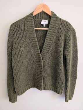 ELK Joren Green Alpaca Wool Cardigan Size S/M
